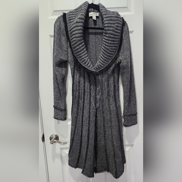 Joseph Ribkoff women's wool knit long cardigan sweater coat Size 8 - Picture 1 of 8
